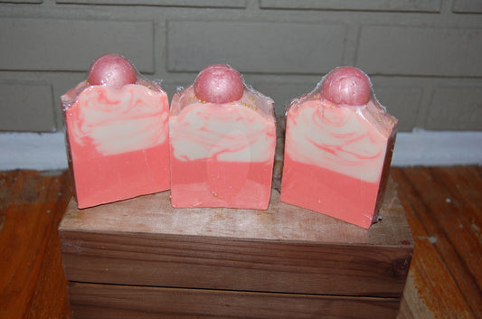 Peach prosecco bar soap